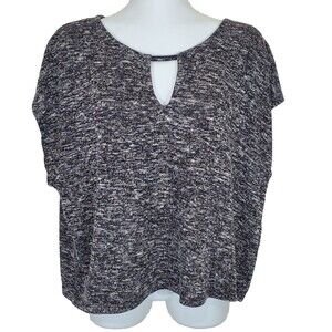 American Eagle Outfitters Sweater XS Cropped Keyhole Neck Top Lightweight